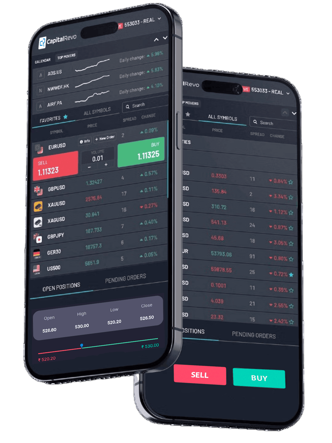 CapitalRevo Trading Mobile App preview